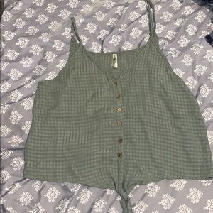 army green tank top